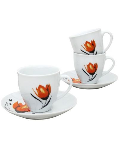 Порцеланов сервиз Morello - Orange Tulip, 12 părți, 200 ml - 2