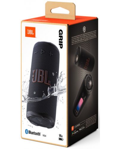 Boxa portabilă JBL - Grip, impermeabil, negru | Ozone.ro