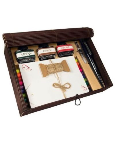 Set cadou într-o cutie de bambus Online Air Best Writer - 1