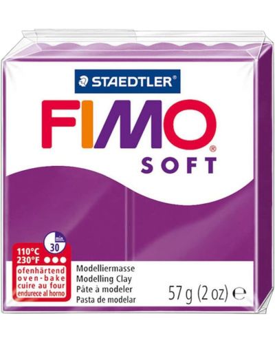Argila polimerica Staedtler Fimo Soft, 57 g, purpuriu 61 - 1