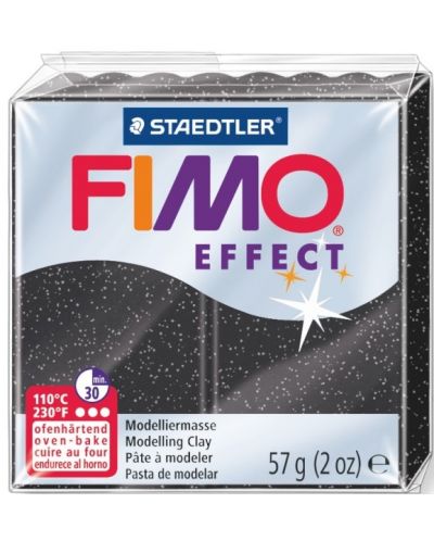 Argila polimerica Staedtler Fimo Effect, 57g, negru 903 - 1