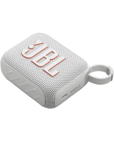 Boxă portabilă JBL - Go 4, albă - 6