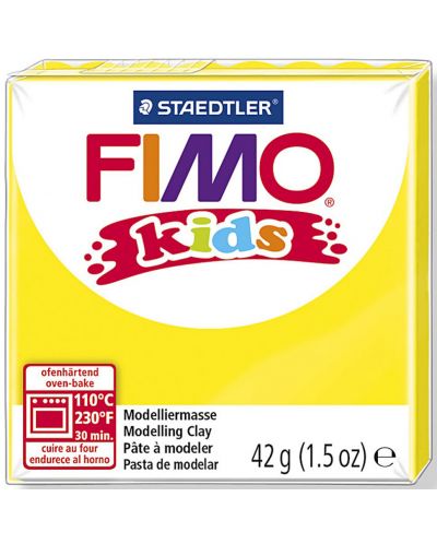 Pasta polimerica Staedtler Fimo Kids - culoare galbena - 1