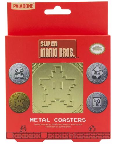 Suporturi de pahare Paladone Games: Super Mario Bros. - Icons - 1