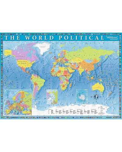 Puzzle Trefl de 2000 piese - Harta politica a lumii - 2