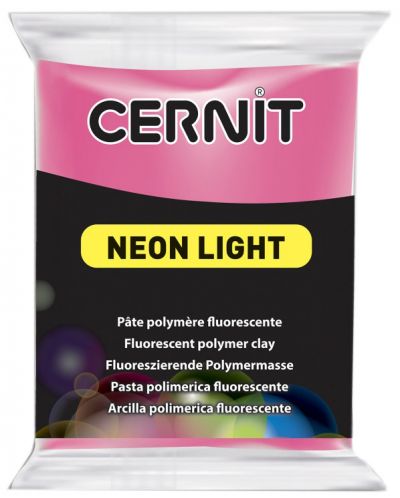 Argila polimerică Cernit Neon Light - Ciclam, 56 g - 1