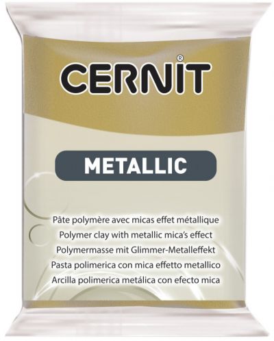 Argila polimerică Cernit Metallic - Auriu antic, 56 g - 1