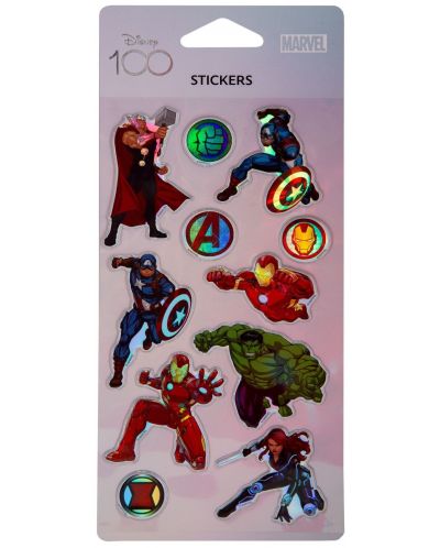 Stickere Pop Up Cool Pack Negru - Disney 100, The Avengers - 1