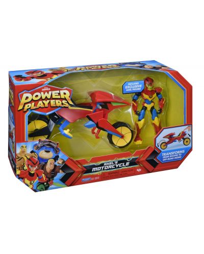 Figurina exclusiva Playmates Power Players - Axel's Power Motorcycle - 1