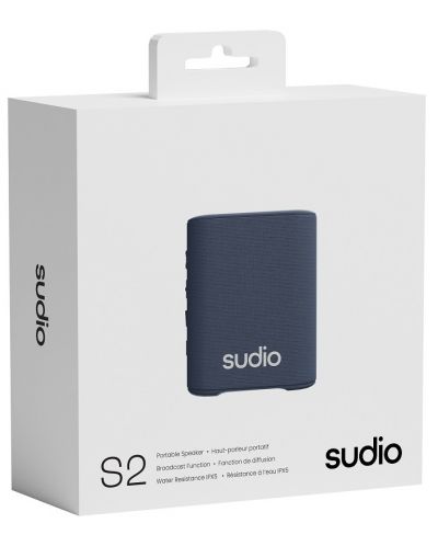 Boxă portabilă Sudio - S2, albastră - 3