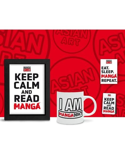 Set cadou The Good Gift Humor: Adult - Keep Calm and Read Manga - 2