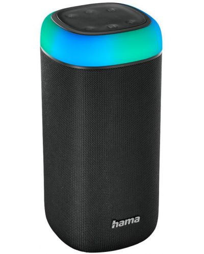 Boxă portabilă Hama - Shine 2.0, impermeabilă, negru - 1