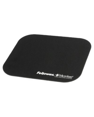 Mouse pad Fellowes - Microban, antibacterian, S, moale, negru - 1