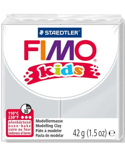Pasta polimerica Staedtler Fimo Kids - culoare gri deschis - 1