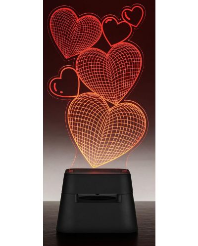 Difuzor portabil Cellularline - LED Lights Hearts, negru - 2