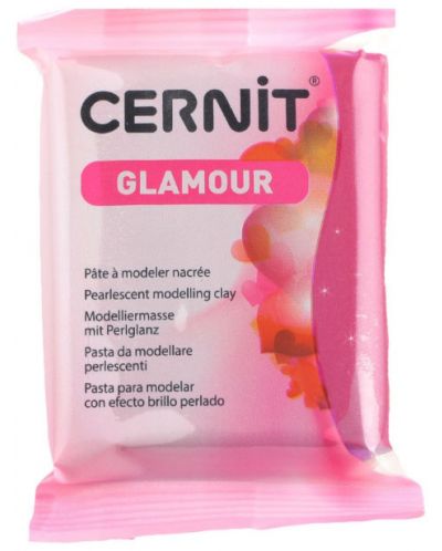 Argila polimerică Cernit Glamour - Carmine, 56 g - 1