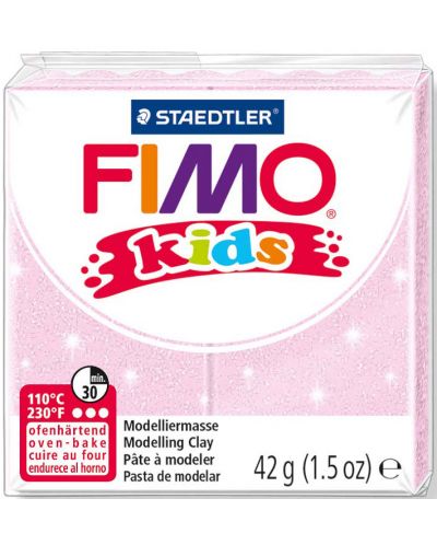 Pasta polimerica Staedtler Fimo Kids - roz perlat - 1