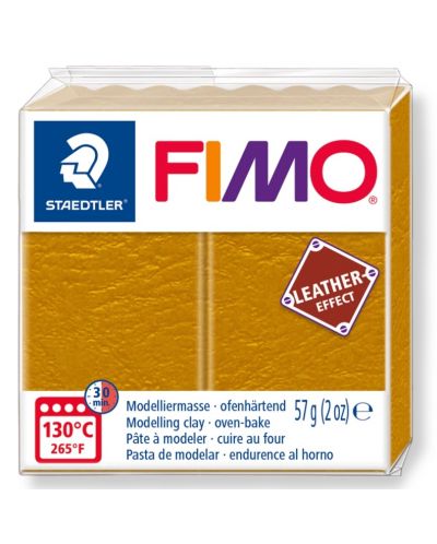 Lut polimeric Staedtler Fimo - Leather 8010, 57g, ocru - 1
