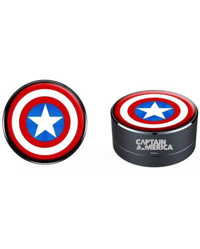 Boxa portabilă Big Ben Kids - Captain America, negru - 3