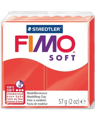 Argila polimerica Staedtler Fimo Soft, 57 g, rosu 24 - 1