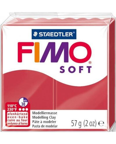 Argila polimerica Staedtler Fimo Soft - Cireasa, 57 g - 1