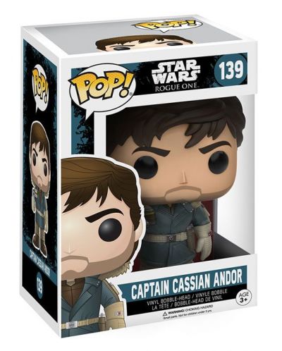 Figurina Funko Pop! Star Wars: Rogue One - Captain Cassian Andor, 9cm - 2