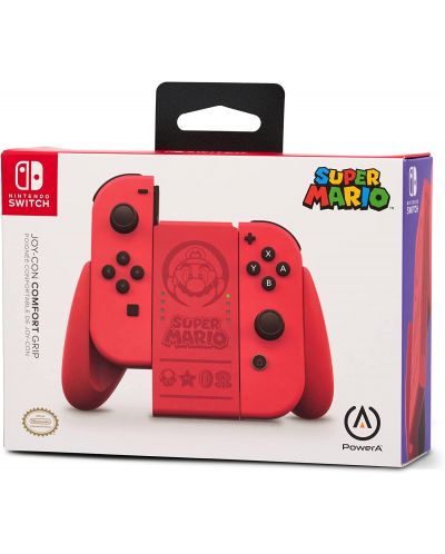 PowerA Joy-Con Comfort Grip, pentru Nintendo Switch, Super Mario Red - 6