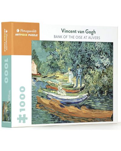 Puzzle Pomegranate de 1000 piese - Bank  of the Oise at Auvers, Vincent van Gogh - 1