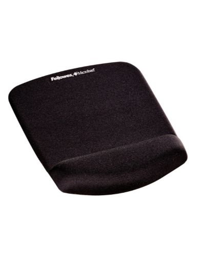 Mouse pad Fellowes - Plushtouch, ergonomic, S, moale, negru - 1