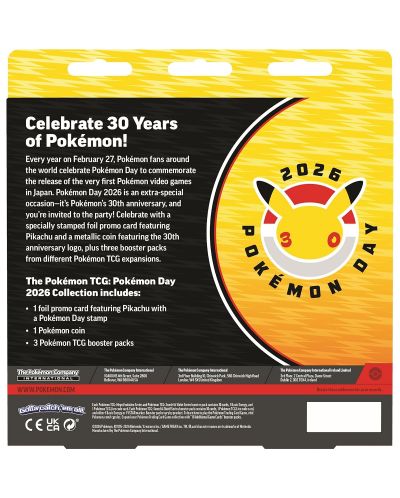 Pokemon TCG: Pokemon Day 2026 Collection (30th Anniversary) | Ozone.ro