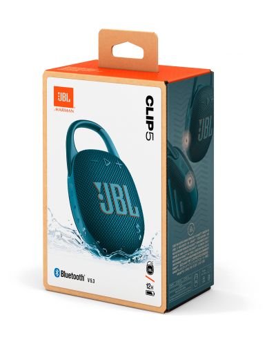 Boxă portabilă JBL - Clip 5, albastră - 10