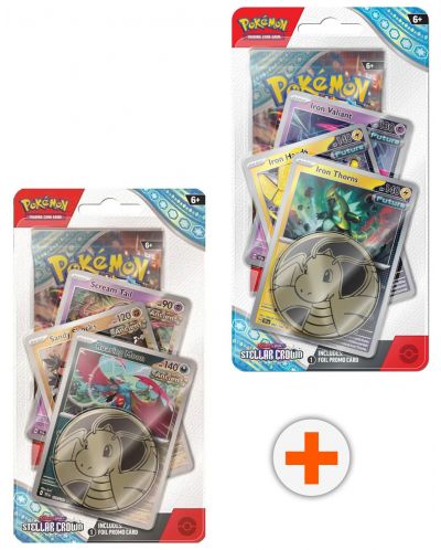 Pokemon TCG: Scarlet & Violet 7 Stellar Crown Premium Checklane Blister - Bundle - 1