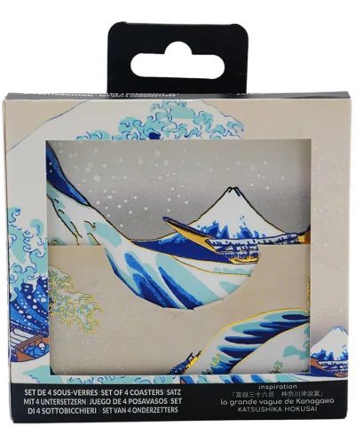 Suport pentru pahar Moriarty Art Project Art: Katsushika Hokusai - The Great Wave of Kanagawa  - 1