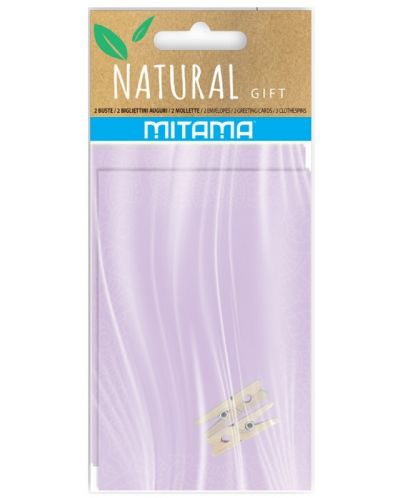 Felicitări Mitama Natural Gift - 2 bucăți, cu plic, asortiment - 1