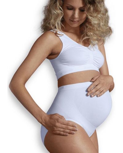 Chilot gravide cu centura pentru sustinere Carriwell, marimea M, alb - 2