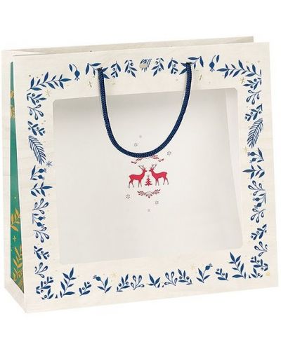 Pungă cadou Giftpack Bonnes Fêtes - Cerbi, 35 cm - 1
