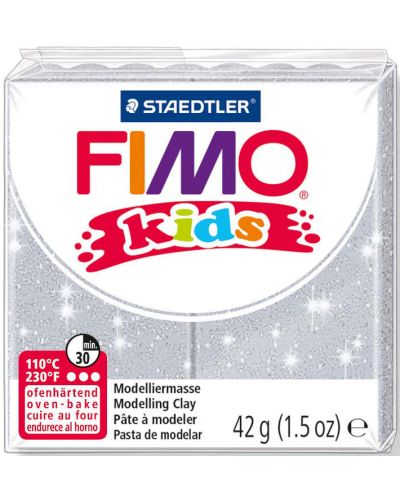 Pasta polimerica Staedtler Fimo Kids - culoare gri stralucitor - 1