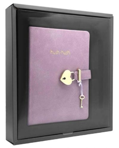 Set cadou Victoria's Journals - Hush Hush, mov, 2 piese, în cutie - 2