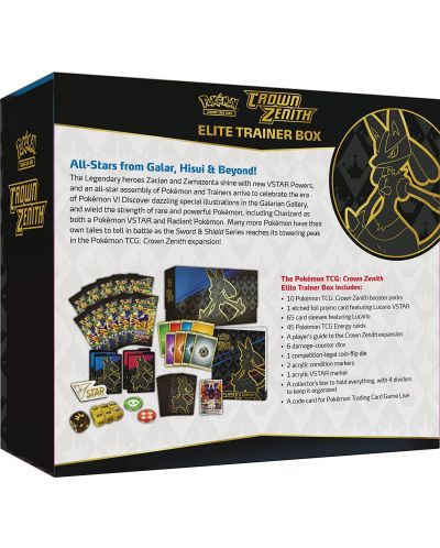 Pokemon TCG: Crown Zenith Elite Trainer Box | Ozone.ro