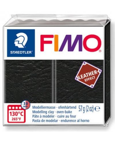 Lut polimeric Staedtler Fimo - Leather 8010, 57g, negru - 1