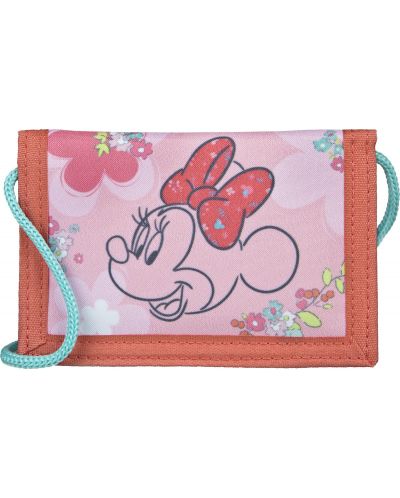 Portofel pentru copii Undercover Minnie Mouse - Cu cordon albastru - 1