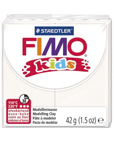 Pasta polimerica Staedtler Fimo Kids - culoare alba - 1