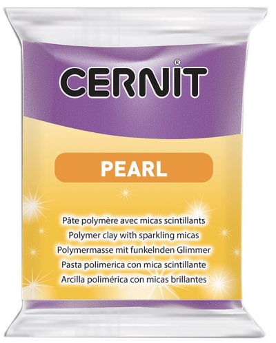 Argila polimerică Cernit Pearl - Mov, 56 g - 1