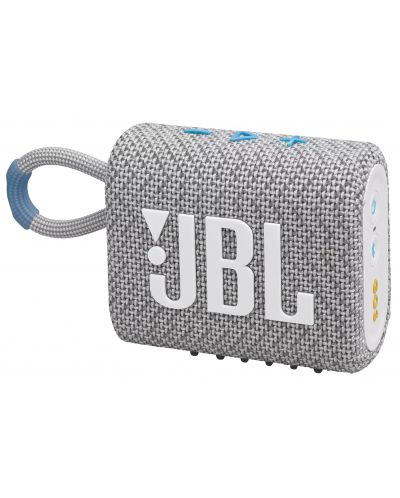 Difuzoare portabile JBL - Go 3 Eco, alb/gri - 3