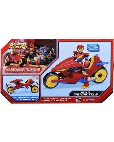 Figurina exclusiva Playmates Power Players - Axel's Power Motorcycle - 5