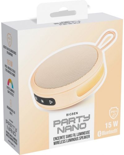 Boxa portabilă Big Ben - Nano Party, impermeabilă, portocale - 5