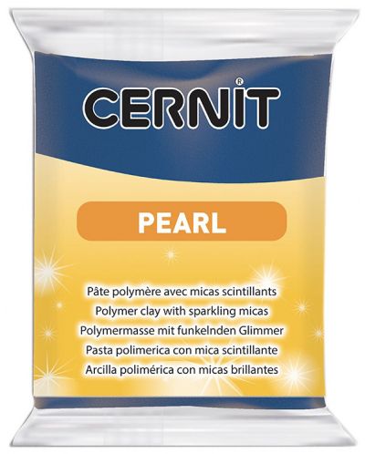 Argila polimerică Cernit Pearl - Albastru, 56 g - 1