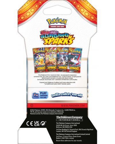 Pokemon TCG: Scarlet & Violet 8 Surging Sparks Sleeved Booster - 5