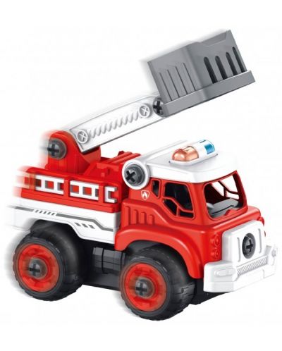 Camion de pompieri pentru asamblat Buki France - Cu telecomanda - 2