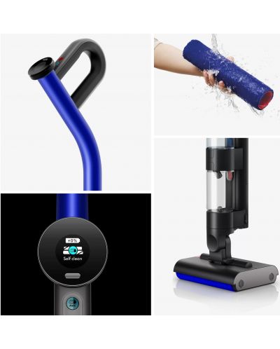 Mop electric Dyson - WR01 Wash G1, negru/albastru | Ozone.ro